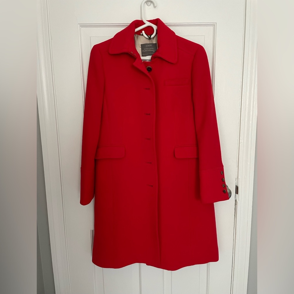 JCrew Classic Day Coat in Italian Double-Cloth Wool